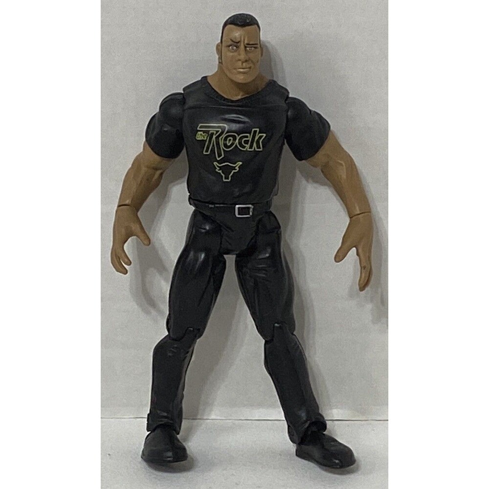 WWE WWF The Rock Jakks Pacific 1999 Titan Tron Live 7 Inch Wrestling Figure